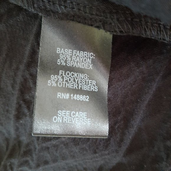 Torrid Black Flocked Jersey Hilo Velour Cardigan - Picture 8 of 9